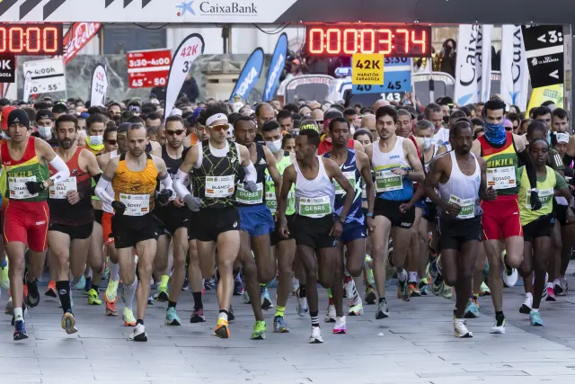 El Maraton de Zaragoza, en su edición de 2022.