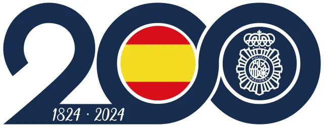Logotipo conmemorativo del bicentenario de la Policía en 2024