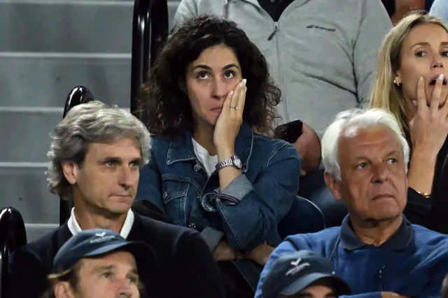La mujer de Rafa Nadal, Xisca Perelló, emocionada tras la retirada del torneo de su marido
