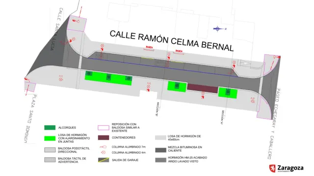 Plano de la calle de Ramón Celma.