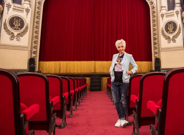 Blanca Resano, en uno de los lugares donde ha fraguado sus mejores éxitos: el Teatro Principal.