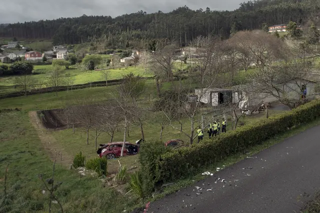 Cuatro fallecidos y un herido grave en un accidente en Xove (Lugo)