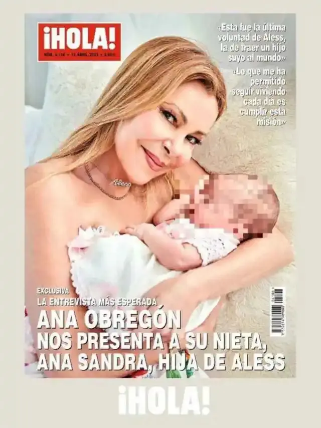 Ana Obregón posa con la hija de Álex Lequio en la portada de la revista 'Hola'