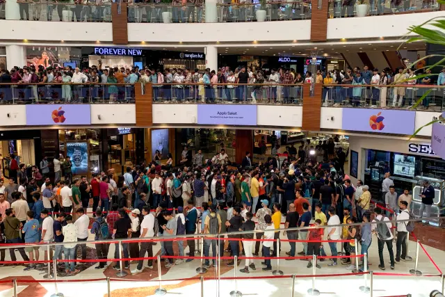 inauguración de la segunda tienda de Apple en la India