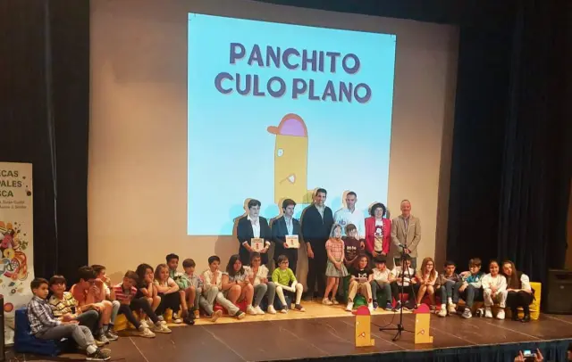 Presentación del cuento 'Panchito culo plano' en el Centro Cívico de Huesca.