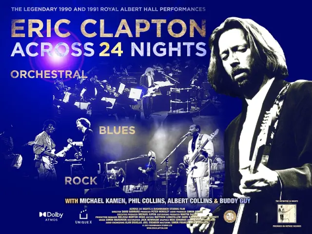 El cartel de la película de Eric Clapton.