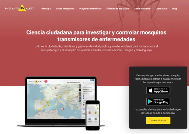 Mosquito Alert es un proyecto de ciencia ciudadana para vigilar la expansión de los mosquitos por España.