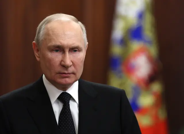 El presidente Vladimir Putin, en el mensaje a la nación