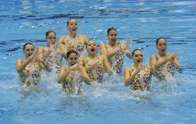 España, campeona del mundo en equipo técnico de natación artística en Fukuoka (Japón)