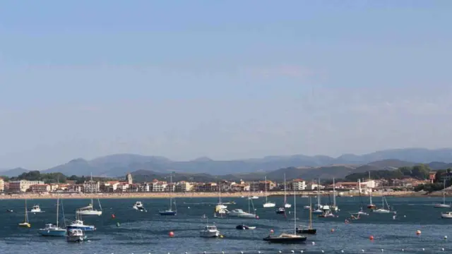 Vista general de San Juan de Luz, Francia