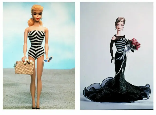 Dos de los primeros modelos de Barbie, surgida en Estados Unidos en 1959.