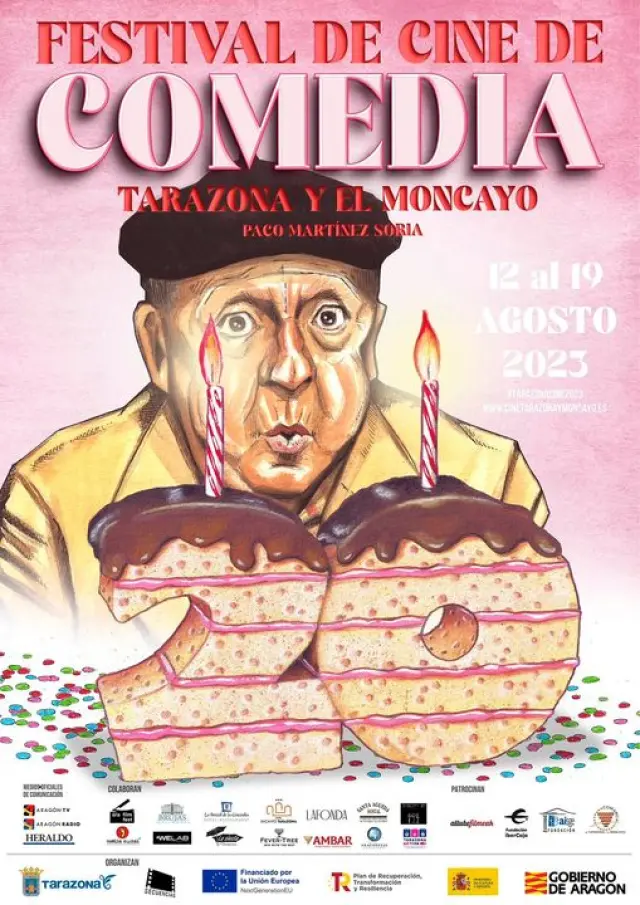 Cartel del 20 aniversario del Festival de Cine de Tarazona