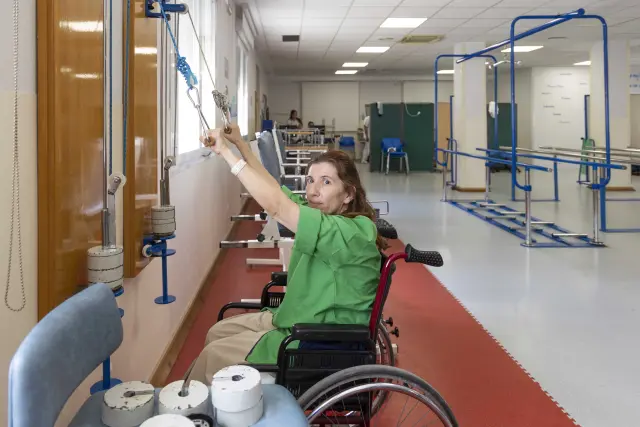 Yolanda Fernández, única víctima ingresada tras la gran tormenta de Zaragoza, continua su recuperación en el Hospital San Juan de Dios.