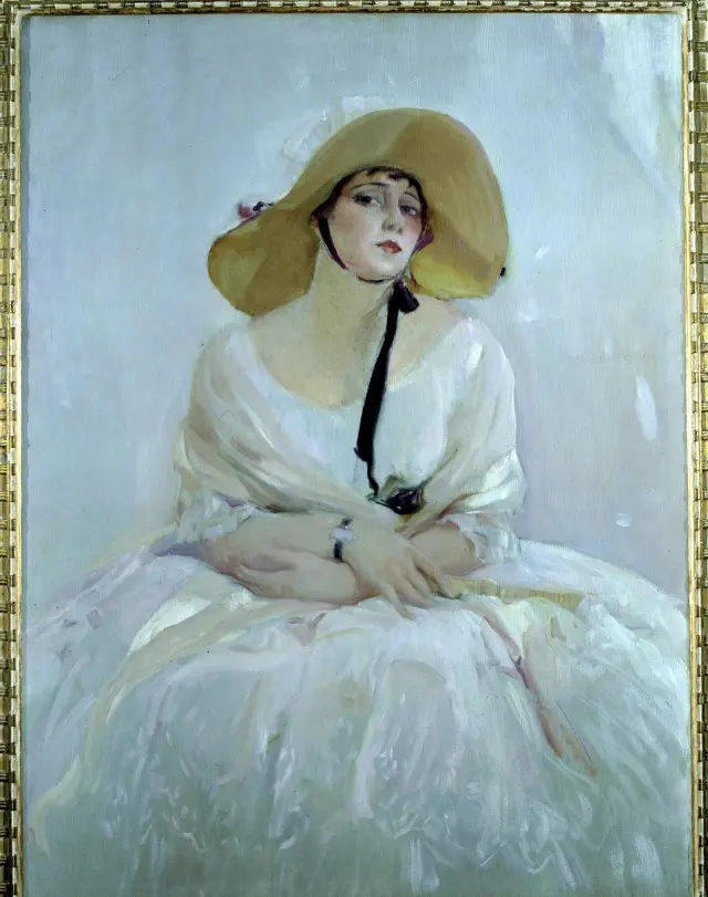 La cupletista Raquel Meller, cantante y actriz, fue retratada por Sorolla en 1918.