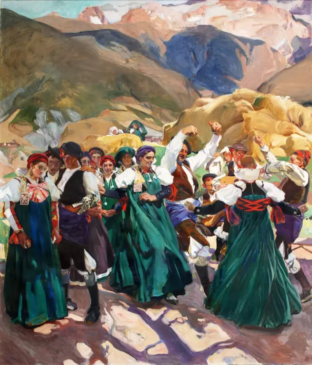 El gran mural 'Aragón. La Jota' que pintó entre 1911 y 1919 para la Hispanic Society.
