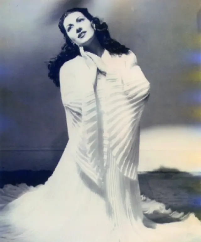 Carmen Gracia Tesán durante la representación de 'Lucia de Lamermoor' en su época de máximo esplendor.