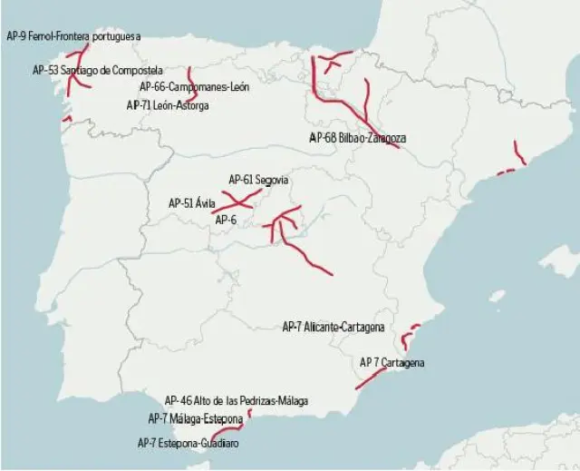 Autopistas de peaje en España: tramos de pago en vigor en 2023