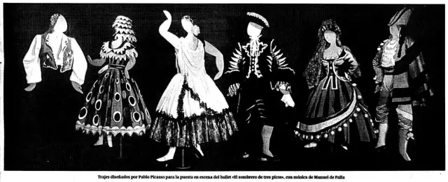 Algunos de las reinterpretaciones de Picasso de los trajes regionales de España.