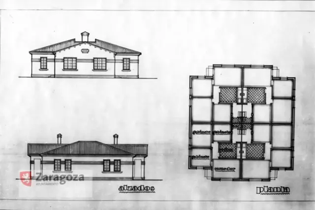 Algunos planos de las construcciones previstas en 1936.