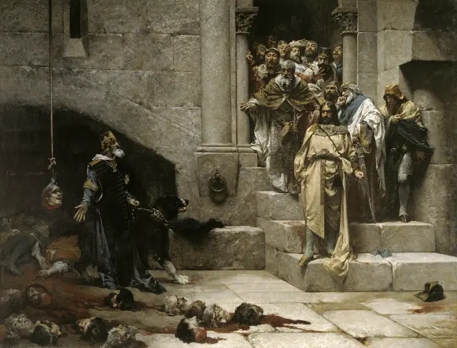 El cuadro 'La Campana de Huesca', que pintó Casado del Alisal en 1880, en el que rendiría homenaje a Gustavo Adolfo Bécquer.