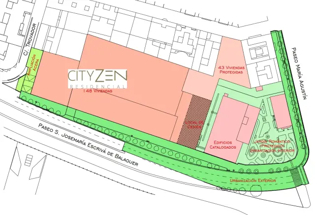 Planos de cómo quedará la urbanización de la antigua fundición de Averly.