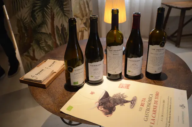 Los vinos de las Moradas de San Martín que participan en la ruta.