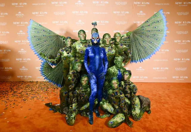Heidi Klum, center, arrives at her 22nd annual Halloween party at Marquee on Tuesday, Oct. 31, 2023, in New York. (Photo by Evan Agostini/Invision/AP)

Associated Press/LaPresse
Only Italy and Spain