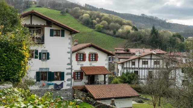 La bonita villa de Lesaka, en Navarra