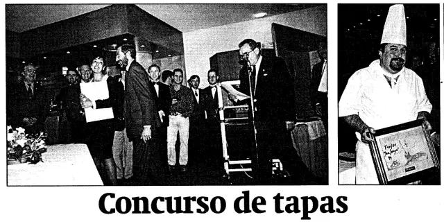 Primer Concurso de Tapas de Zaragoza, en 1994.