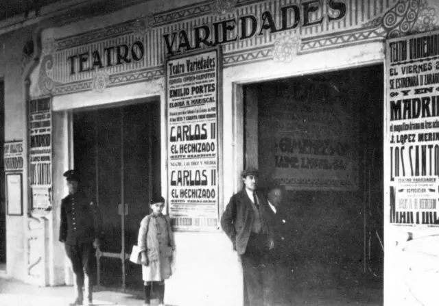 El Teatro de Variedades de Zaragoza en 1922, cuando se atomizaban las salas de ocio.