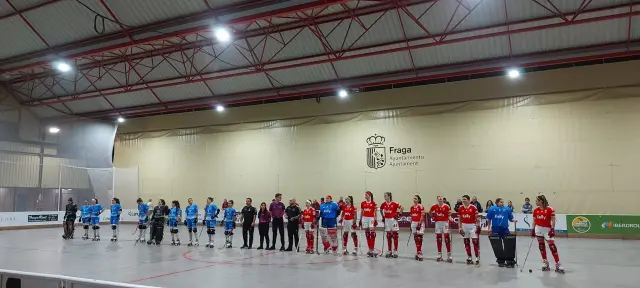 Las jugadoras del Esneca Fraga y el Benfica.