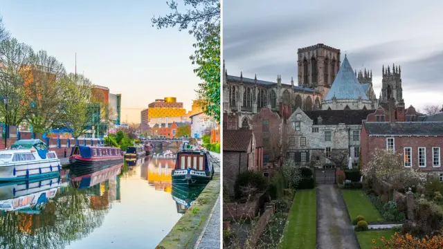 Las bonitas ciudades de Birmingham y York, en Reino Unido