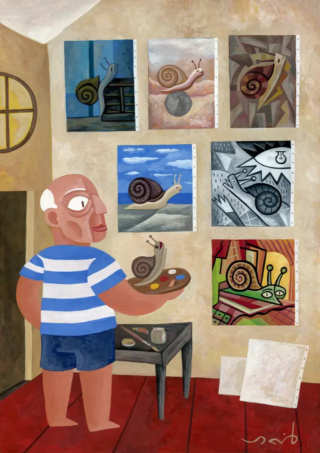 El homenaje de David Vela al genio creador inagotable Pablo Picasso.