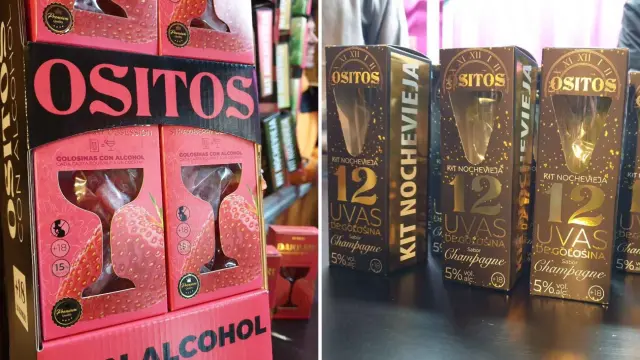 Cada caja de golosinas con alcohol equivale a un cubata, y puedes comprar tu pack especial Nochevieja