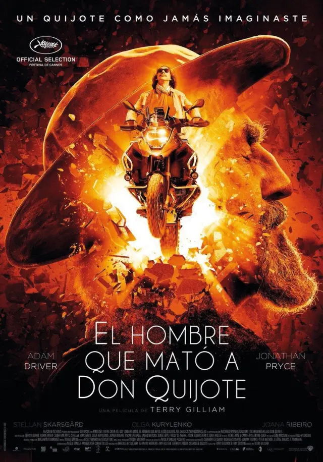 El espectacular cartel de la película: 'El hombre que mató a don Quijote'.