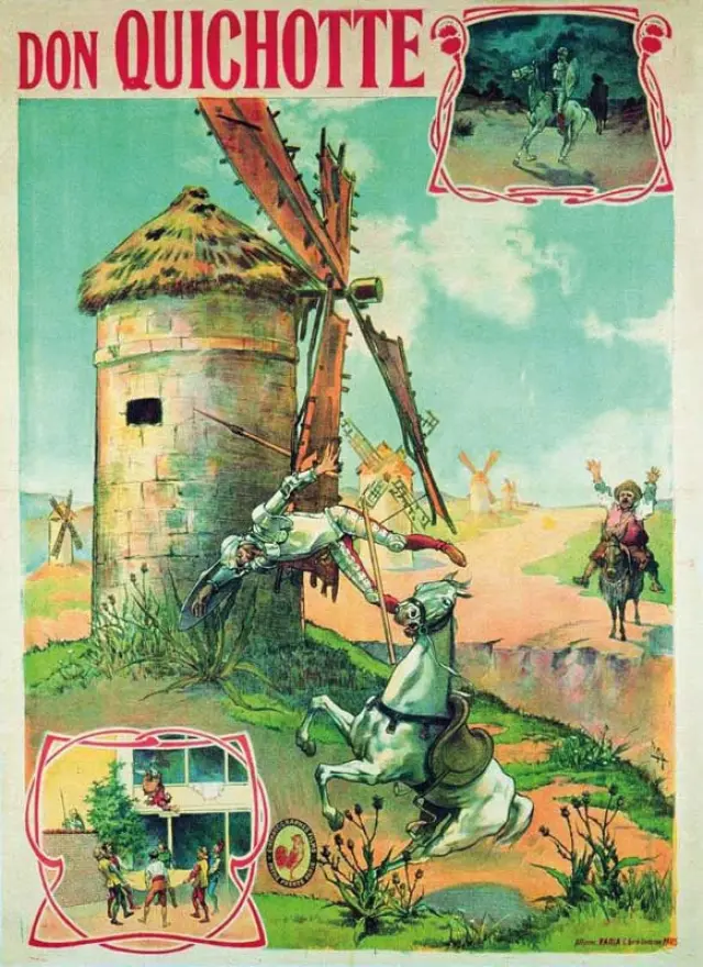 Cartel de una de las película de 'Don Quijote'.