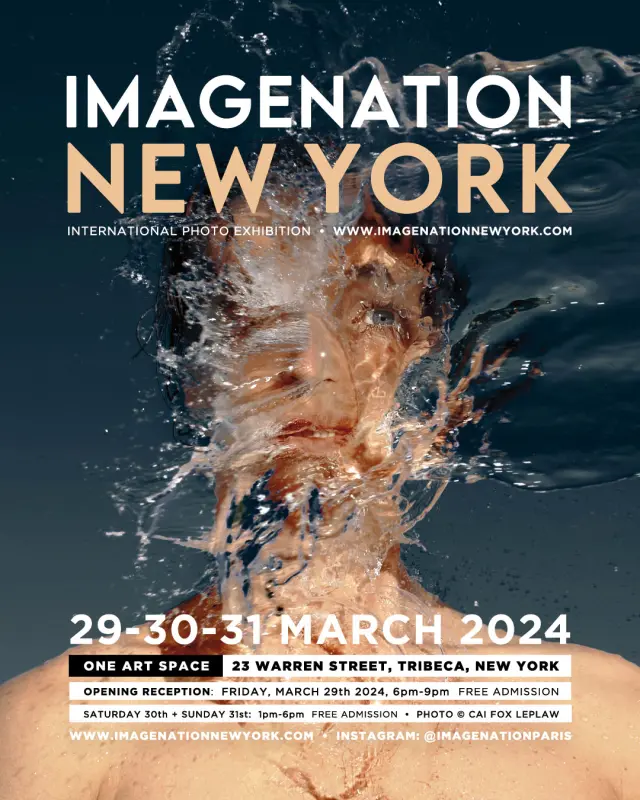 Cartel donde se anuncia la exposición colectiva, ‘ImageNation New York’, en la que participan Diego Montalvo y Alex Gracia