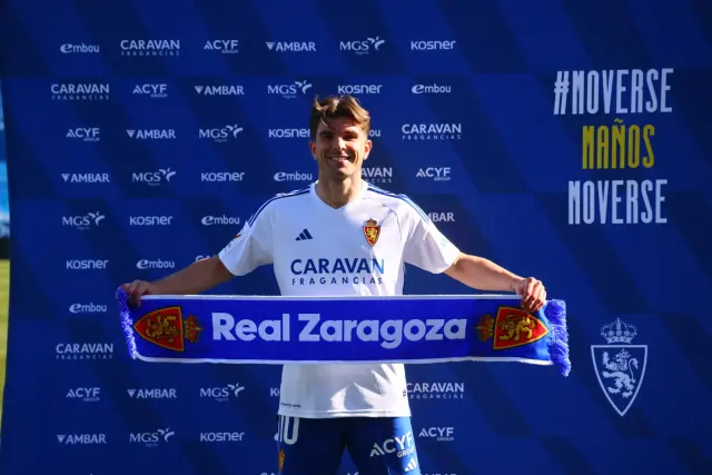 Presentación de los nuevos fichajes del Real Zaragoza:  Raúl Guti y Akim Zedadka