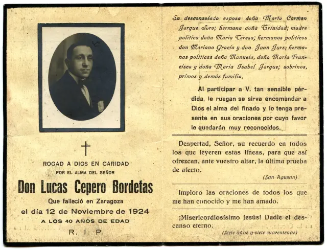 El recordatorio que publicó Heraldo en su despedida. El diario no quiso publicar el veredicto que decía que Francisco Calvo Lezcano era inocente.