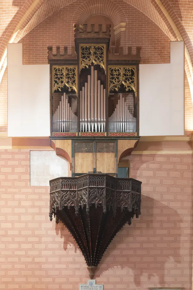 Un órgano gótico del siglo XV, en Calatayud.