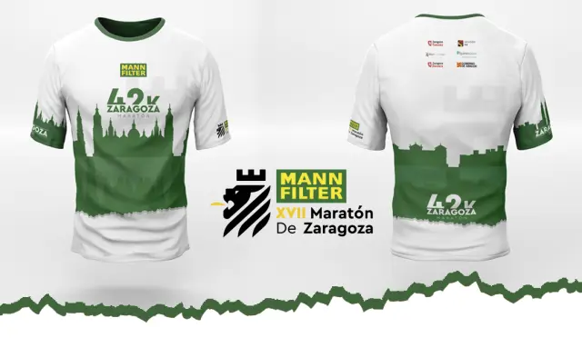 Camiseta de la maratón de Zaragoza 2024.