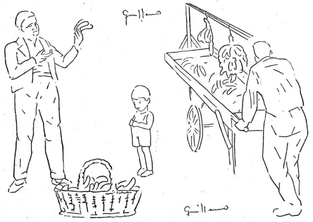 Dibujos de Guillermo Pérez, en la página de HERALDO.