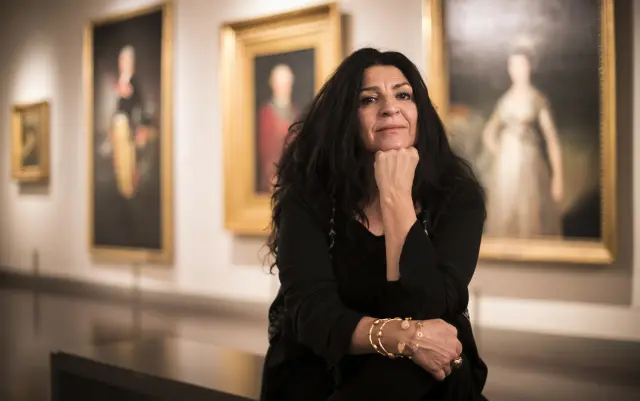 Lita Cabellut en el Museo Goya de Ibercaja. El año 2024 será muy importante para ella: tiene muchos proyectos y exposiciones.