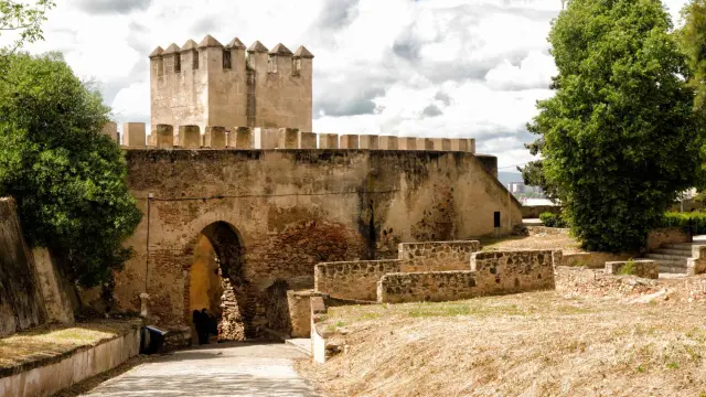 Vista de la Alcazaba de Badajoz