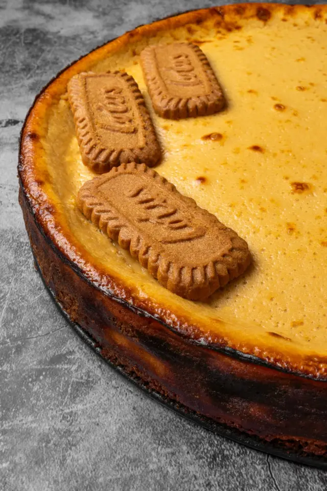 Versión de galletas Lotus de la tarta de queso de Bascake.