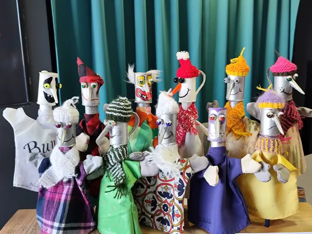 La colección de marionetas Oleíco.