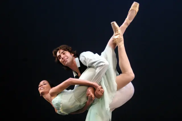 Ensayo del Ballet de Zaragoza (2001), con Gómez y García Portero