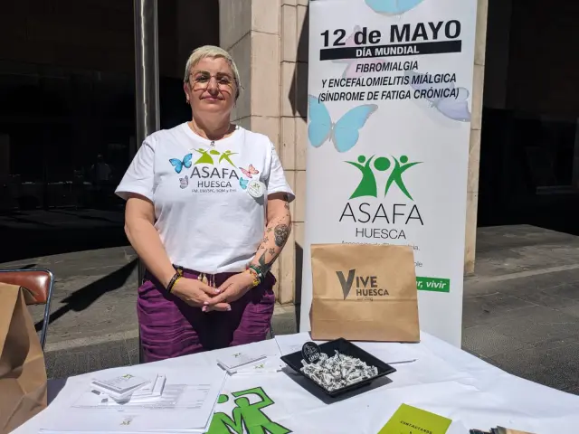 Ana María Latas es la presidenta de la Asociación Asafa Huesca de Fibromialgia, Fatiga Crónica y Sensibilidad Química Múltiple.