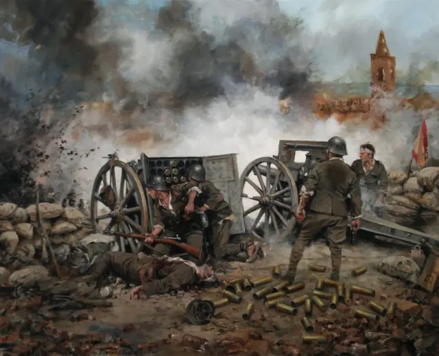 'La batalla de Belchite'. 1937.