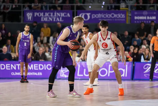 Lucas Langarita, en el partido jugado en Palencia.